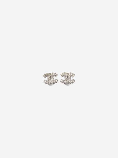 Silver bejewelled CC earrings Earrings Chanel 