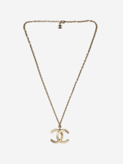 Gold CC charm chain necklace Necklaces Chanel 