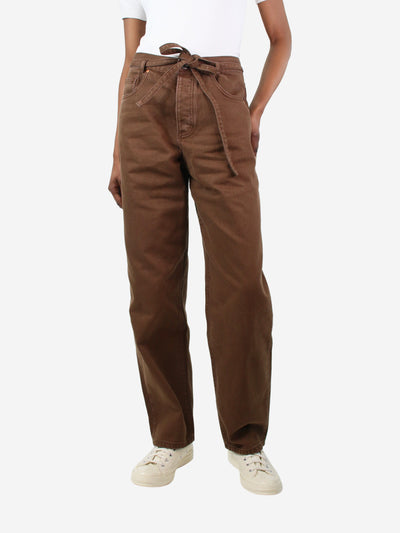 Brown wide-leg jeans - size UK 6 Trousers Camilla and Marc 
