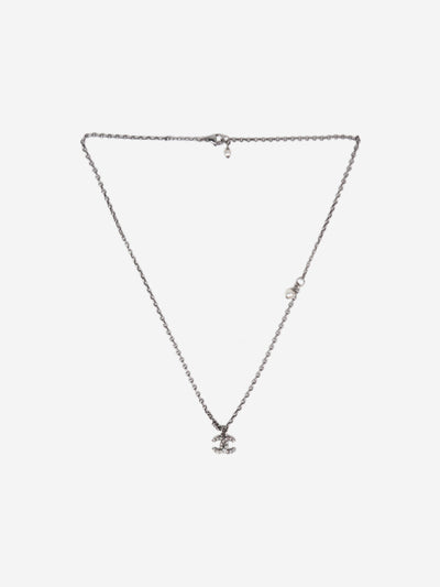 Silver CC necklace Necklaces Chanel 