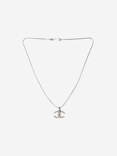 Silver bejewelled CC necklace Necklaces Chanel 