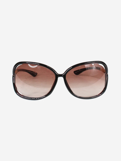 Burgundy tinted oversized sunglasses Sunglasses Tom Ford 
