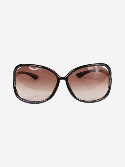 Burgundy tinted oversized sunglasses Sunglasses Tom Ford
