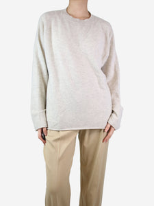 Sofie D'Hoore Light grey flecked jumper - size S