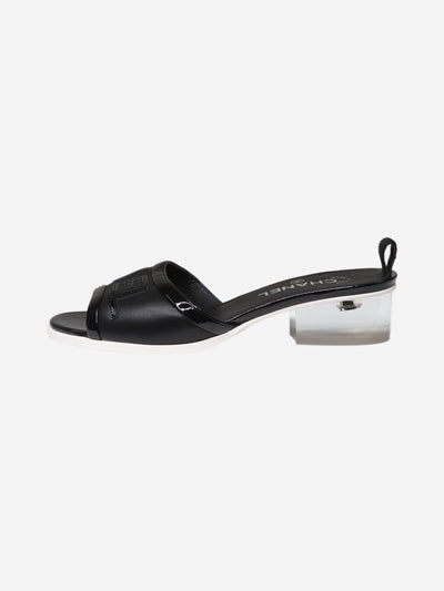 Black logo sandal heels - size EU 38.5 Heels Chanel 