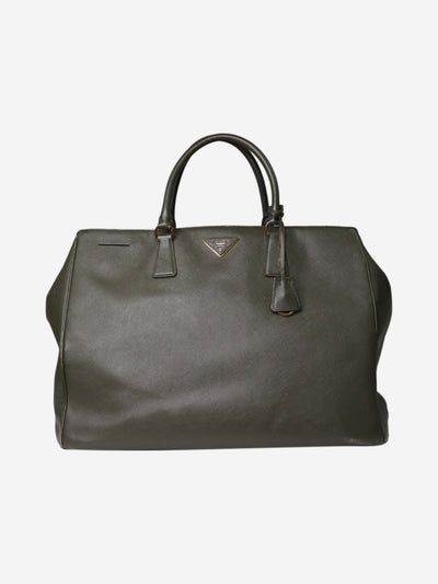 Green large Saffiano leather Galleria top handle bag