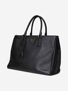Prada Black large Saffiano leather Galleria top handle bag