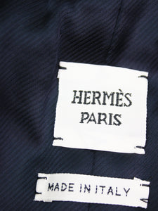 Hermes Navy blue wool blazer - size UK 10