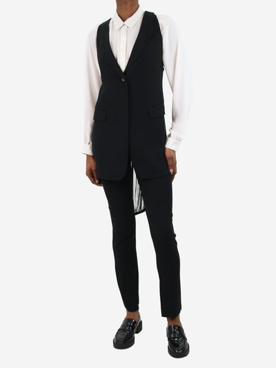 Black embellished tassel waistcoat and slim trousers set - size DE 34 Sets Jil Sander 