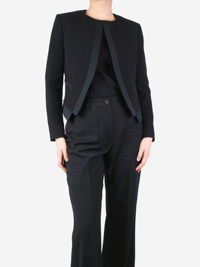 Black cropped wool jacket - size UK 12 Coats & Jackets Derek Lam 