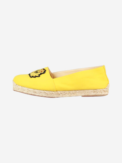 Yellow emblem detail espadrilles - size EU 37 Flat Shoes Christian Louboutin 
