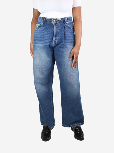 Blue wide-leg jeans - size UK 10 Trousers Raey 