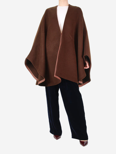 Brown oversized cape - One size Coats & Jackets Joseph 