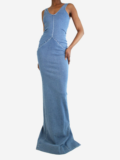 Blue sleeveless maxi denim dress - size UK 6 Dresses Alexander Wang 
