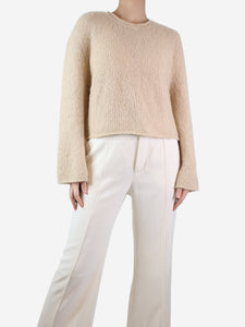 Leset Beige cashmere-blend jumper - size S