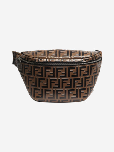 Fendi Green Rubberized Zucca FF bumbag Cross-body bags Fendi
