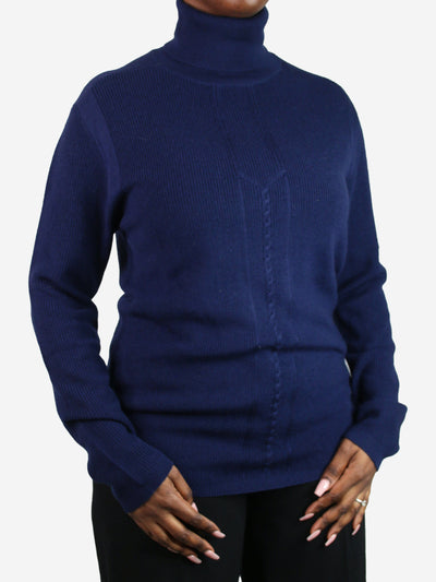 Blue roll-neck jumper - size XL Tops Falke 