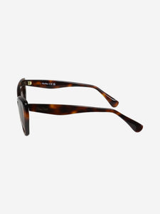 Max Mara Brown tortoise shell cat eye sunglasses