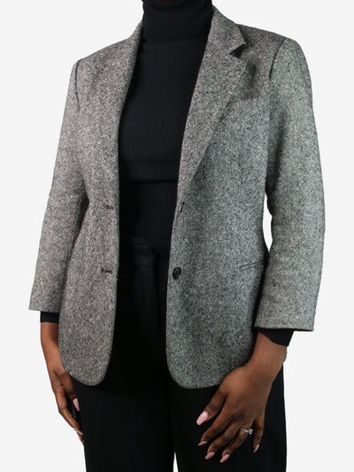 Grey cashmere button-up blazer - size UK 14 Coats & Jackets The Row 