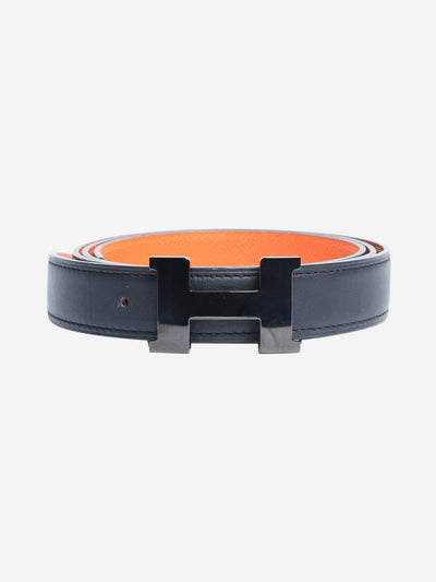 Black 2021 reversible stainless steel bucket belt Belts Hermes