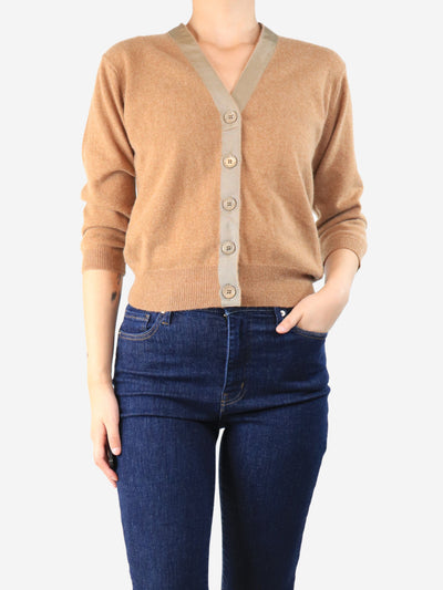 Biscuit cashmere cardigan - size UK 10 Knitwear Jumper 1234