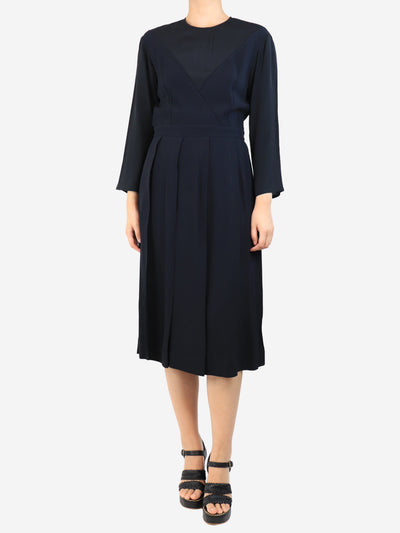 Black pleated mid dress - size UK 10 Dresses Marni