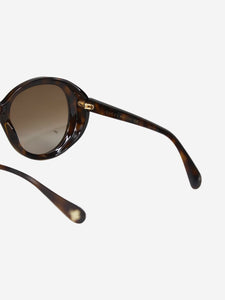 Gucci Gucci Brown round oversized tortoise shell sunglasses
