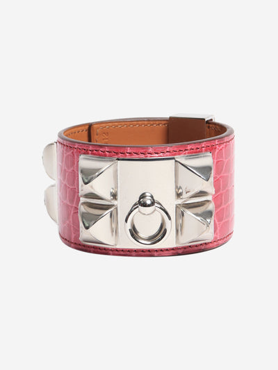 Pink Collier de chien alligator bracelet Bracelets Hermes