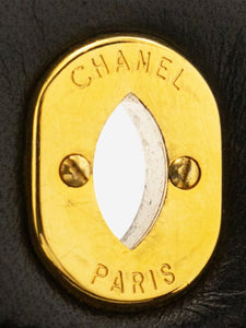 Chanel Black small lambskin vintage 1986 Limited Edition Paris bag