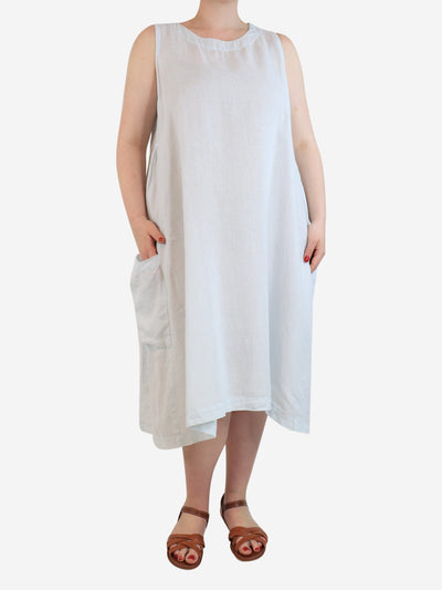 Blue sleeveless midi dress Dresses Eskandar