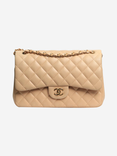 Cream 2012 lambskin Jumbo Classic Double Flap bag Shoulder bags Chanel