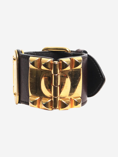 Brown studded cuff bracelet Bracelets Miu Miu