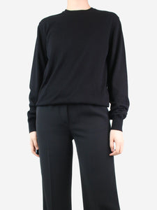 Prada Navy round neck light-weight knit sweater - size IT 46