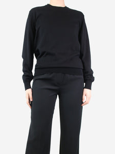 Prada Navy round neck light-weight knit sweater - size IT 46