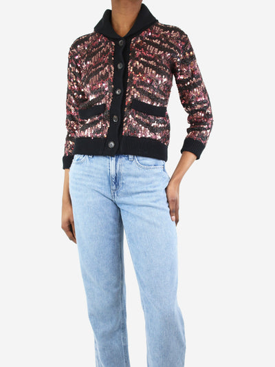 Multicoloured sequin knit jacket - size UK 8 Coats & Jackets Gucci 