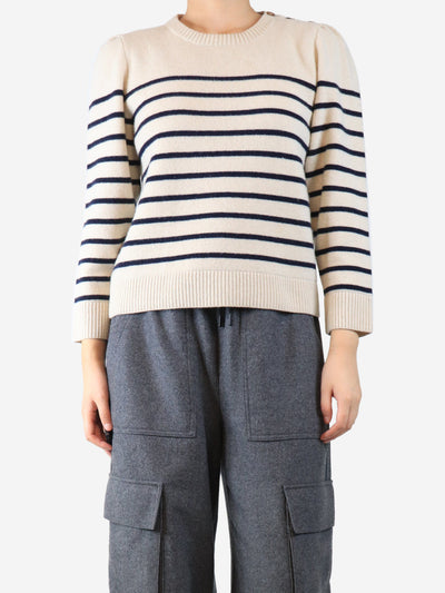 Neutral Breton striped jumper - size L Knitwear G.