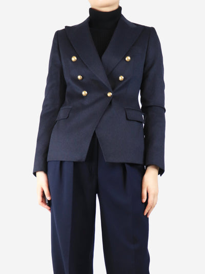 Navy blue cashmere double-breasted jacket - size UK 10 Coats & Jackets Tagliatore