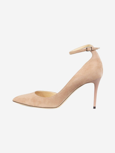 Pink Lucy 85 suede heels - size EU 39.5 (UK6.5) Heels Jimmy Choo