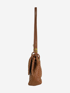 Bottega Veneta Brown Intrecciato leather shoulder bag
