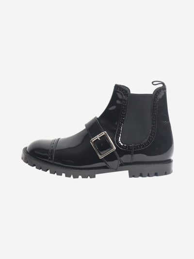 Comme Des Garçons Black patent ankle boots - size EU 39 (UK 6) Boots Comme Des Garçons