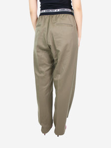 Ambush Olive green pleated trousers - size US 2