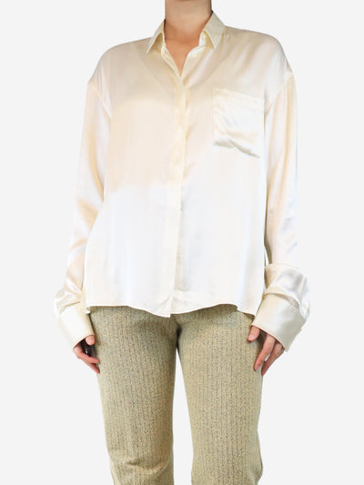 Cream silk blouse - size UK 12 Tops Haider Ackermann