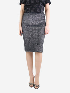 Jil Sander Silver lurex skirt - size UK 8