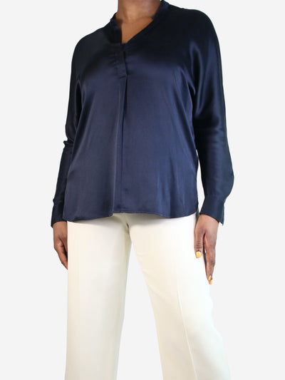 Navy blue silk blouse - size M Tops Vince 