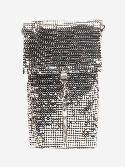 Silver soft phone holder Cross-body bags Jimmy Choo