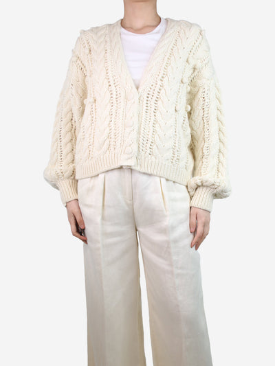Cream cable knit cardigan - size S Knitwear Ulla Johnson 