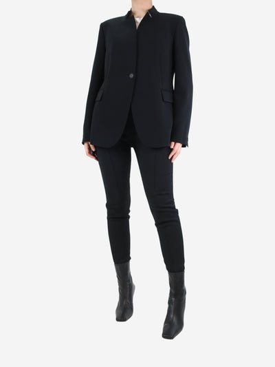 Max Mara Studio Black single-buttoned blazer - size UK 16 Coats & Jackets Max Mara Studio 