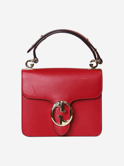 Red leather mini top handle bag Top Handle Bags Gucci 