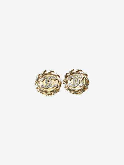 Gold coco mark chain clip-on earrings - size Earrings Chanel 