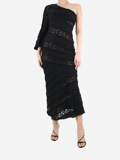 Black one-shoulder lace dress - size L Dresses Charo Ruiz 